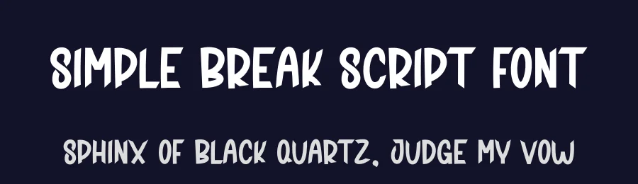 Simple Break Script Font by creativeletter — Display Font — thumbnail 2