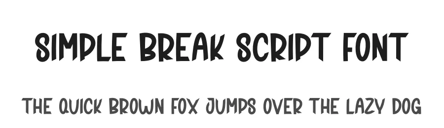 Simple Break Script Font by creativeletter — Display Font