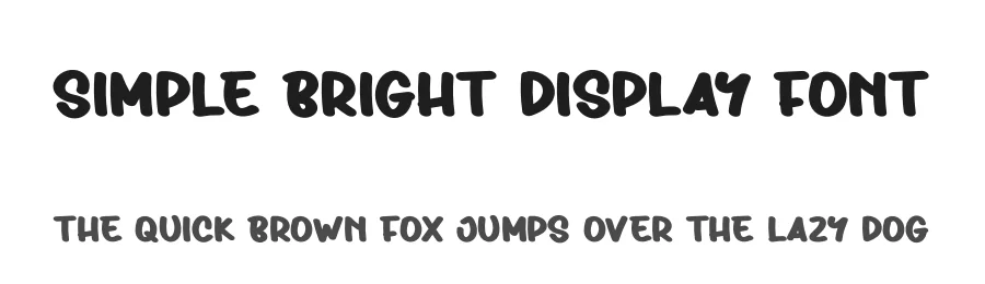 Simple Bright Display Font by creativeletter — Display Font