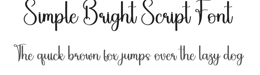 Simple Bright Script Font by creativeletter — Script Handwritten Font