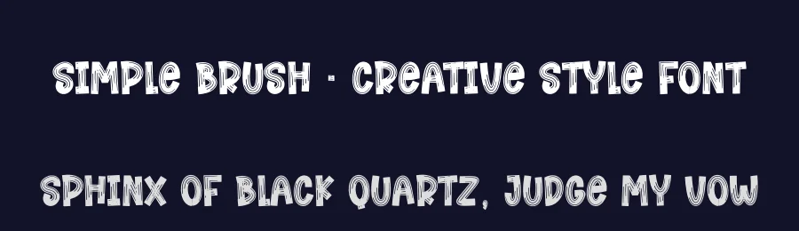 Simple Brush – Creative Style Font by creativeletter — Script Handwritten Font — thumbnail 2
