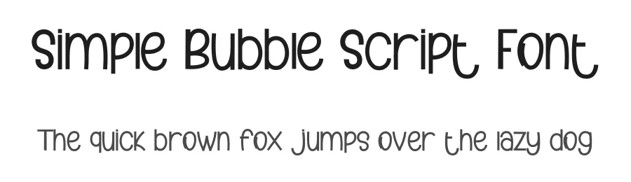 Simple Bubble Script Font by inermediaSTUDIO — Display Font