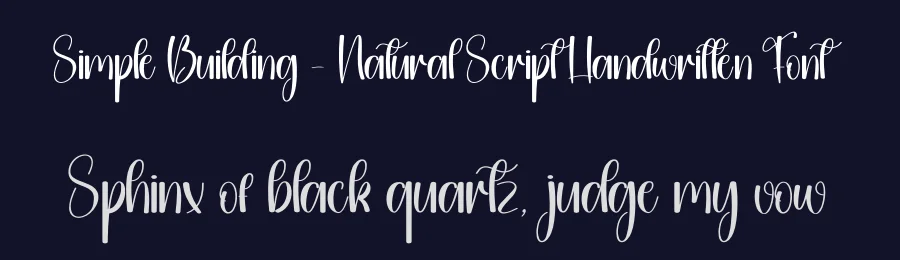 Simple Building – Natural Script Handwritten Font by andikastudio — Display Font — thumbnail 2