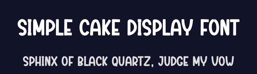 Simple Cake Display Font by creativeletter — Display Font — thumbnail 2