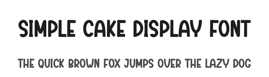 Simple Cake Display Font by creativeletter — Display Font