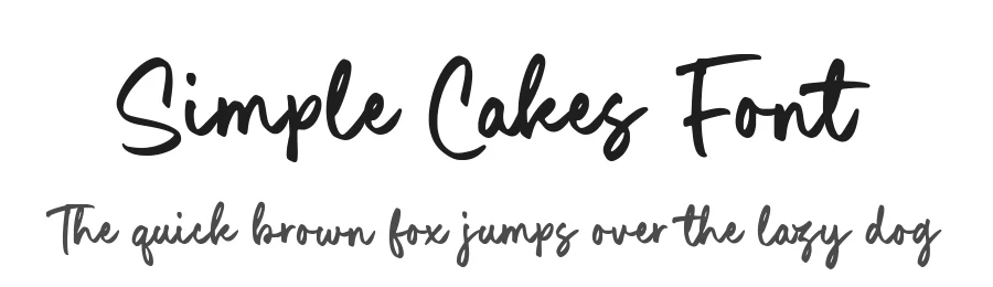 Simple Cakes Font by Timur type — Script Handwritten Font