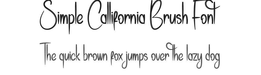 Simple Callifornia Brush Font by creativeletter — Script Handwritten Font