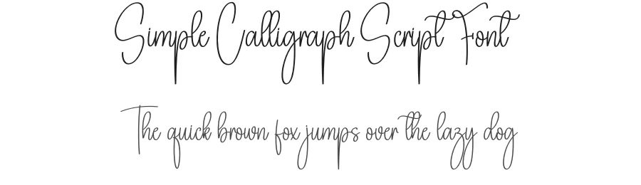 Simple Calligraph Script Font by creativeletter — Script Handwritten Font