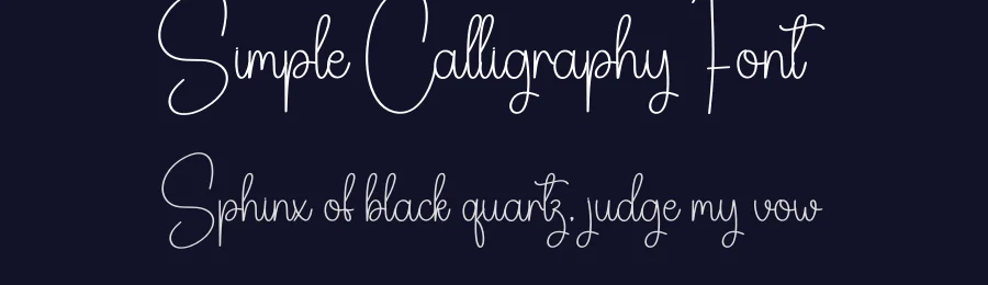 Simple Calligraphy Font by creativeletter — Script Handwritten Font — thumbnail 2