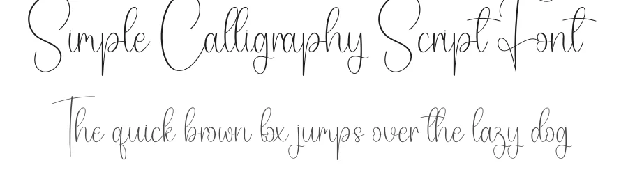 Simple Calligraphy Script Font by creativeletter — Script Handwritten Font