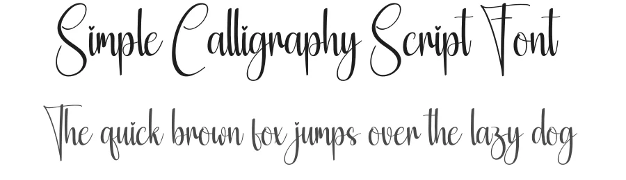 Simple Calligraphy Script Font by creativeletter — Script Handwritten Font