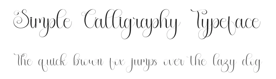 Simple Calligraphy Typeface by inermediaSTUDIO — Script Handwritten Font