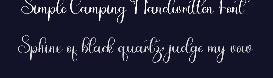 Simple Camping Handwritten Font by inermediaSTUDIO — Script Handwritten Font — thumbnail 2