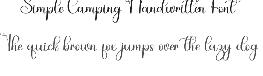 Simple Camping Handwritten Font by inermediaSTUDIO — Script Handwritten Font
