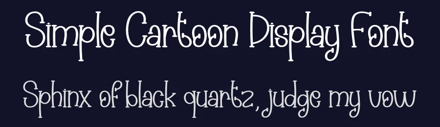 Simple Cartoon Display Font by creativeletter — Display Font — thumbnail 2