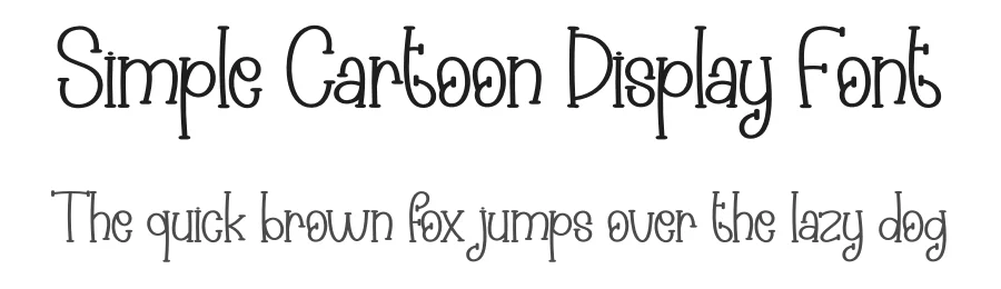 Simple Cartoon Display Font by creativeletter — Display Font