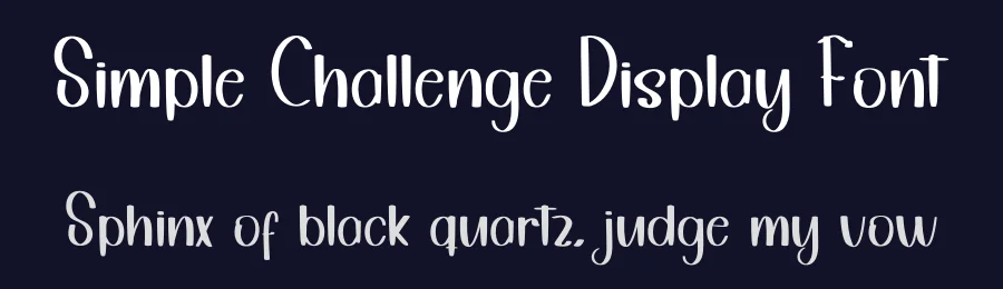 Simple Challenge Display Font by inermediaSTUDIO — Display Font — thumbnail 2