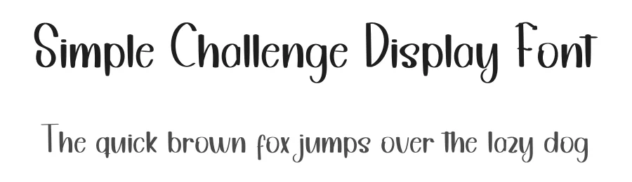 Simple Challenge Display Font by inermediaSTUDIO — Display Font