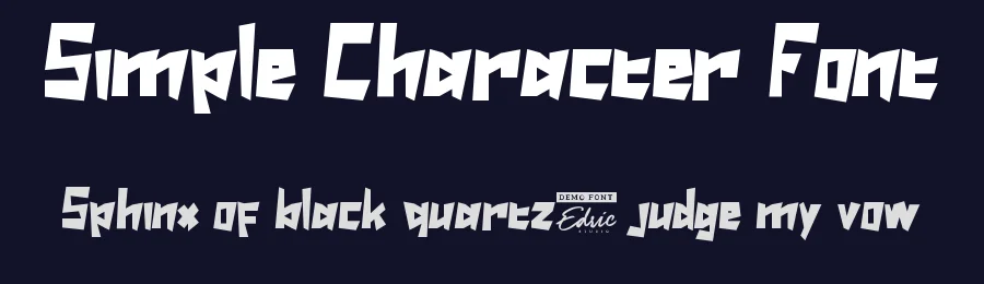 Simple Character Font by edricstudio — Display Font — thumbnail 2