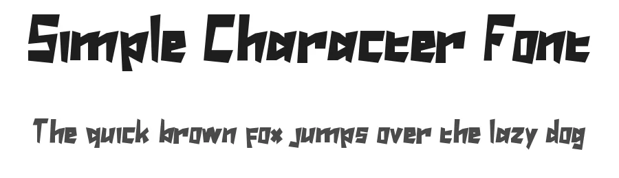 Simple Character Font by edricstudio — Display Font