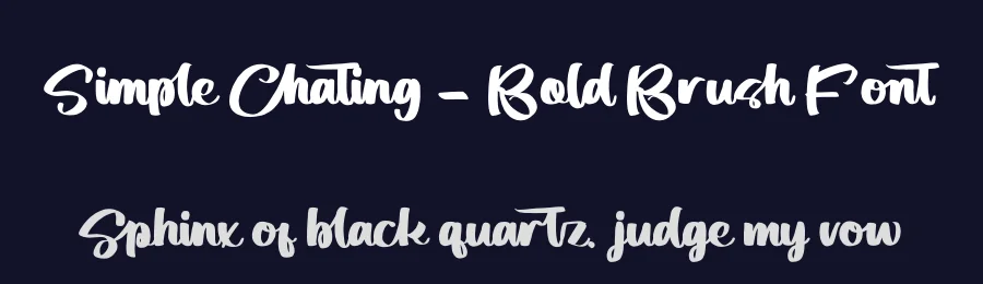 Simple Chating – Bold Brush Font by letterenastudios — Script Handwritten Font — thumbnail 2