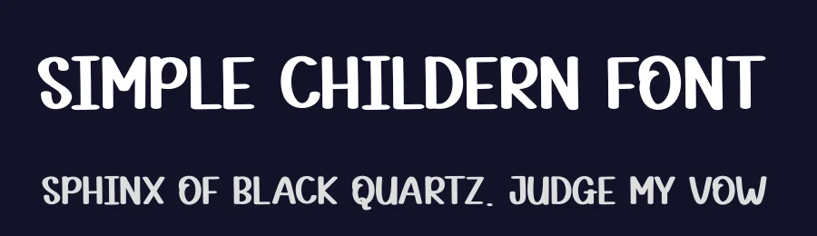 Simple Childern Font by andikastudio — Display Font — thumbnail 2