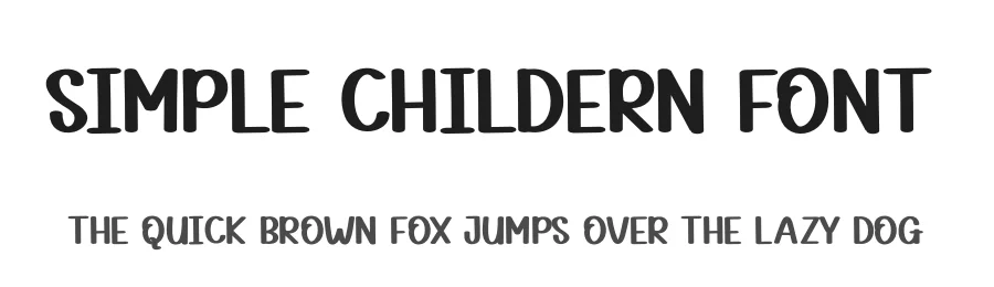 Simple Childern Font by andikastudio — Display Font