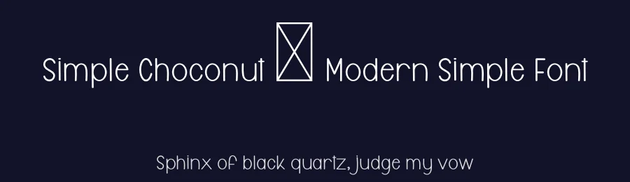 Simple Choconut – Modern Simple Font by freshtypeink — Display Font — thumbnail 2