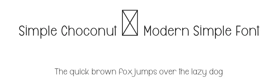 Simple Choconut – Modern Simple Font by freshtypeink — Display Font
