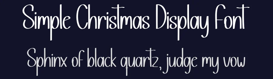 Simple Christmas Display Font by creativeletter — Script Handwritten Font — thumbnail 2