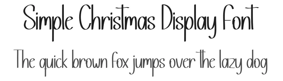 Simple Christmas Display Font by creativeletter — Script Handwritten Font