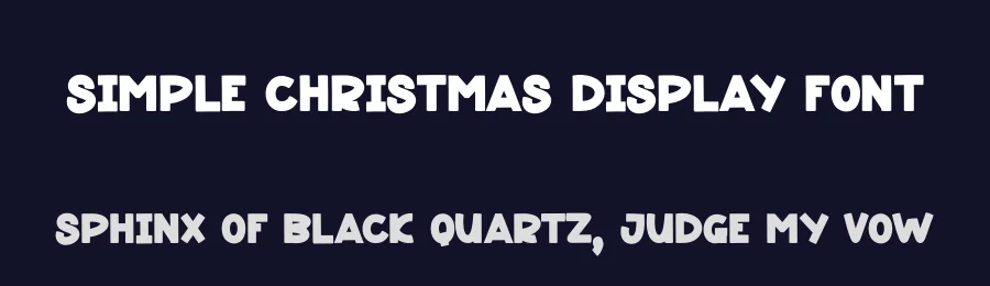 Simple Christmas Display Font by andikastudio — Display Font — thumbnail 2