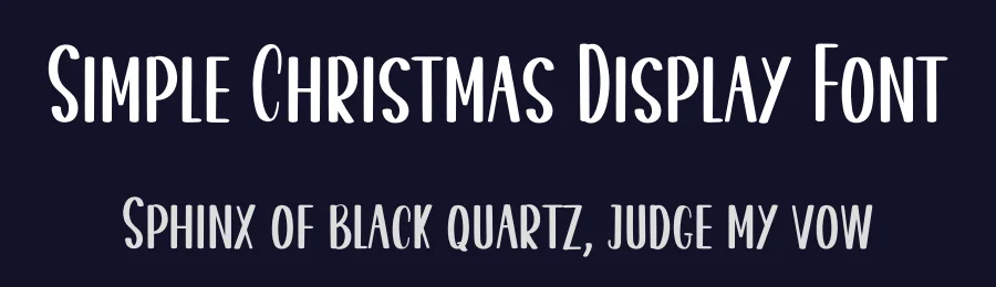 Simple Christmas Display Font by inermediaSTUDIO — Display Font — thumbnail 2