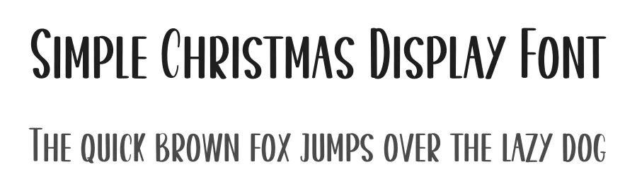 Simple Christmas Display Font by inermediaSTUDIO — Display Font