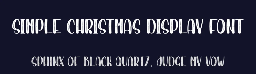 Simple Christmas Display Font by creativeletter — Display Font — thumbnail 2