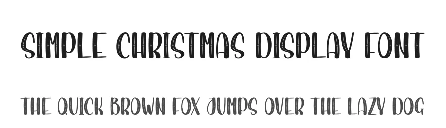 Simple Christmas Display Font by creativeletter — Display Font