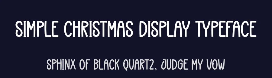 Simple Christmas Display Typeface by creativeletter — Display Font — thumbnail 2
