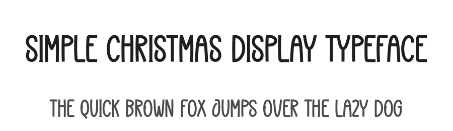 Simple Christmas Display Typeface by creativeletter — Display Font