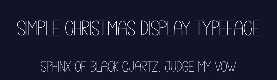 Simple Christmas Display Typeface by creativeletter — Display Font — thumbnail 2