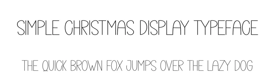 Simple Christmas Display Typeface by creativeletter — Display Font