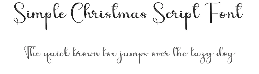 Simple Christmas Script Font by andikastudio — Script Handwritten Font