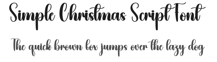 Simple Christmas Script Font by creativeletter — Script Handwritten Font