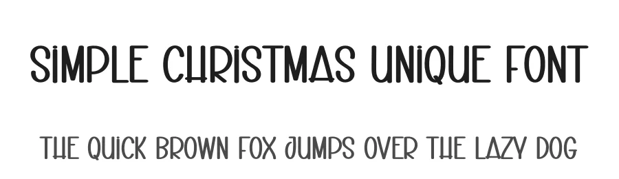 Simple Christmas Unique Font by creativeletter — Display Font