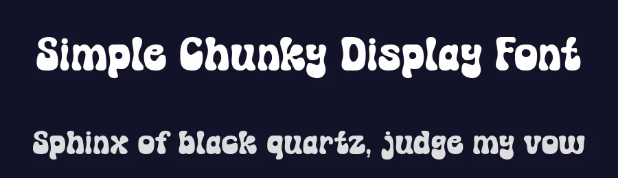 Simple Chunky Display Font by Keithzo — Display Font — thumbnail 2
