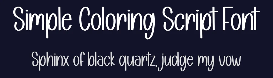 Simple Coloring Script Font by creativeletter — Script Handwritten Font — thumbnail 2