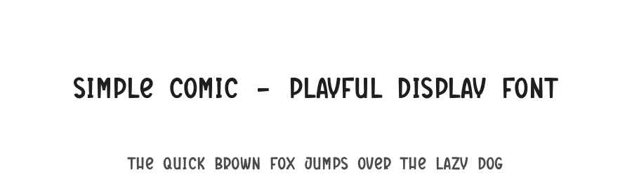 Simple Comic – Playful Display Font by creativeletter — Display Font