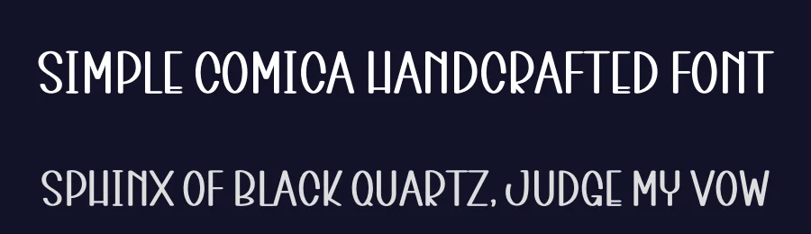 Simple Comica Handcrafted Font by freshtypeink — Display Font — thumbnail 2