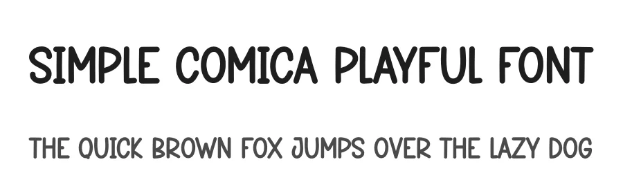 Simple Comica Playful Font by creativeletter — Script Handwritten Font