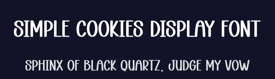 Simple Cookies Display Font by andikastudio — Display Font — thumbnail 2