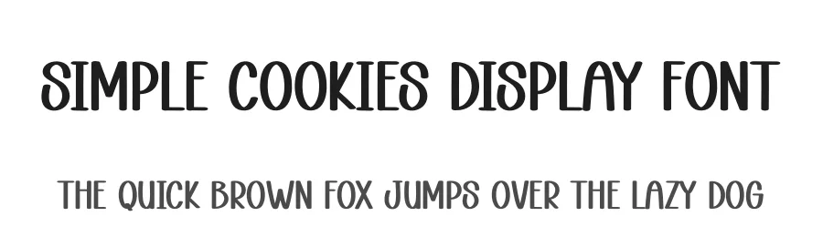 Simple Cookies Display Font by andikastudio β Display Font